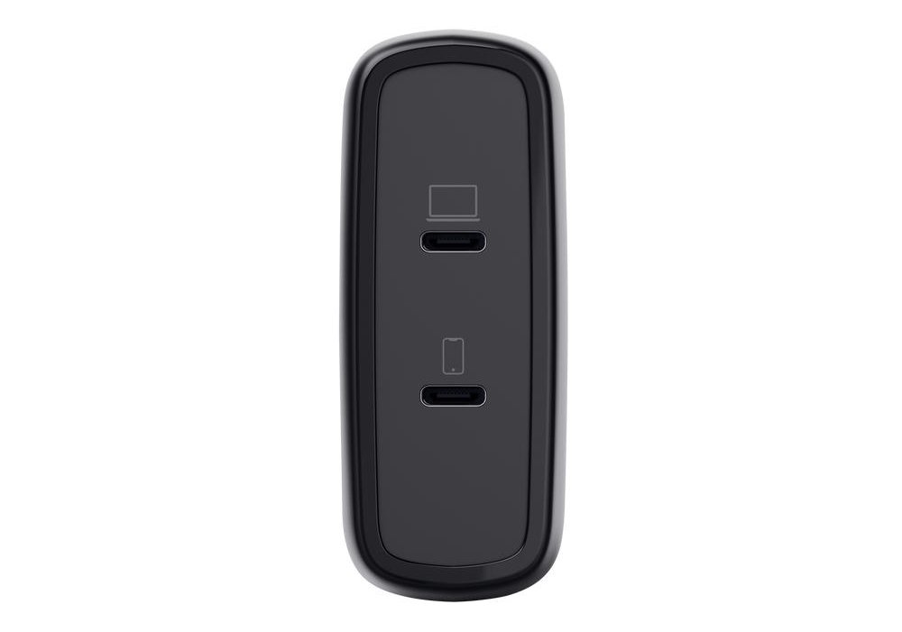 Зарядний пристрій мережевий Trust Maxo 100Вт, GaN, 2xUSB-C ,PD/PPS, чорний