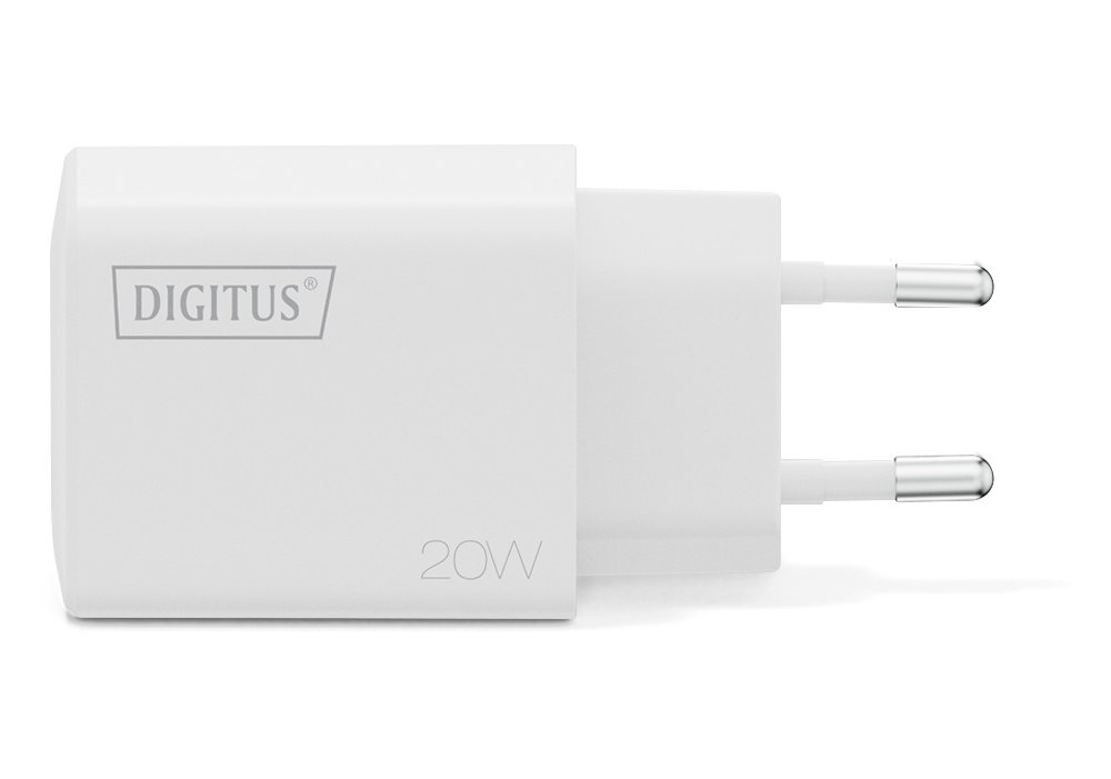 Зарядний пристрій DIGITUS 1хUSB-C, 1хUSB-A, 20W