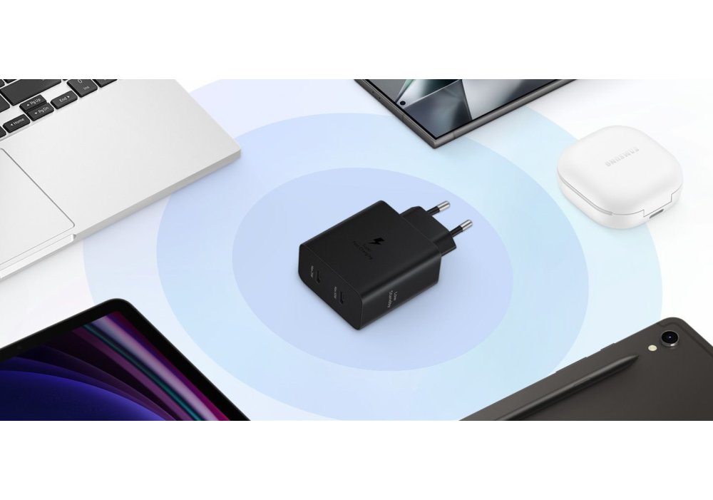 Мережевий зарядний пристрій Samsung 50W Power Adapter Duo (w C to C Cable) Black / EP-T5020XBEGEU