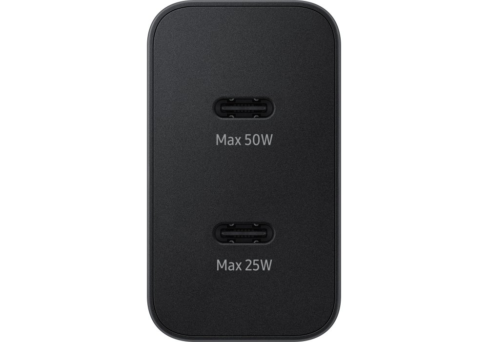 Мережевий зарядний пристрій Samsung 50W Power Adapter Duo (w C to C Cable) Black / EP-T5020XBEGEU