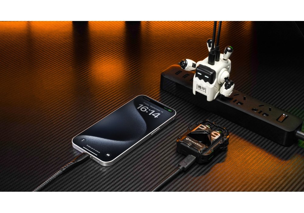 Зарядное устройство сетевое GravaStar Delta35 35Вт 2XUSB-C, белый