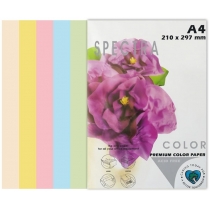 Папір кольоровий SPECTRA COLOR Rainbow Pack Light А4 160 г/м2, 100 арк. 5 кольорів, пастель