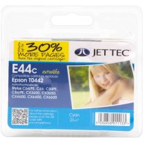 Картридж Jet Tec EPSON Stylus C64/C84 Cyan + 30% (110E004402) E44C