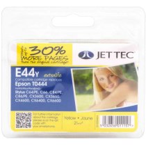 Картридж Jet Tec EPSON Stylus C64/C84 Yellow + 30% (110E004404) E44Y