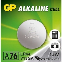 Батарейка GP A76-U10, LR44 AG13, лужна 1шт(10упак)