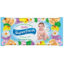 Серветки вологі Дитячі Super Fresh 15 шт