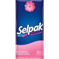 Салфетки сухие карманные гигиенические с ароматом 3 слоя Selpak 10 шт