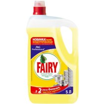 Средство для мытья посуды жидкость сочный лимон FAIRY 5 л