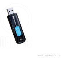 Флеш-память 8Gb Transcend USB 2.0, черный