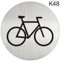 Інформаційна табличка - піктограма "Стоянка велосипедів" d 100 мм