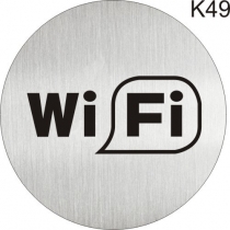 Інформаційна табличка - піктограма "Зона WiFi" d 100 мм
