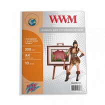 Фотопапір WWM A4, глянцевий "шкіра", 200 г/м2, 10 арк.