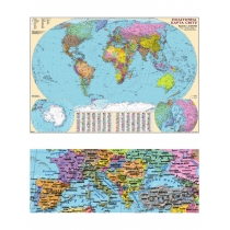 Політична карта світу 77х110 см