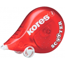 Коректор стрічковий Kores SCOOTER, 4,2 мм х 8м,  червоний