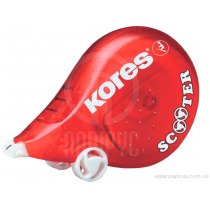 Коректор стрічковий Kores SCOOTER, 4,2 мм х 8м,  червоний