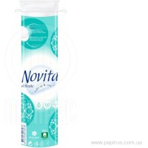 Диски ватні косметичні NOVITA Delicate 100шт