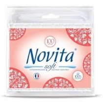 Палички ватні NOVITA Soft в поліетиленовому пакеті 200шт