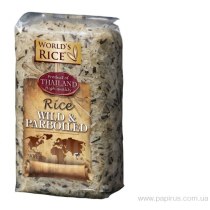 Рис World's rice дикий+парбоилд, 900 гр