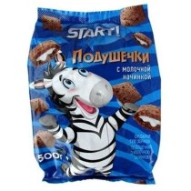 ПОДУШЕЧКИ З МОЛОЧНОЮ НАЧИНКОЮ Start 500г