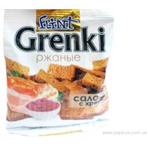 Гренки Флінт со вкусом сала с хреном