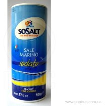 Соль Sosalt морская йодированная мелкого помола