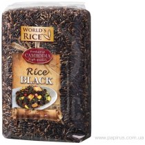 Рис World's rice черный, 500 гр