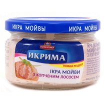 Икра мойвы Санта Бремор Икрима с копченым лососем, 165г
