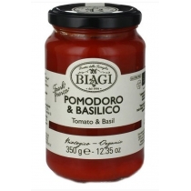 Соус Biagi томатний з базиліком organic 370мл