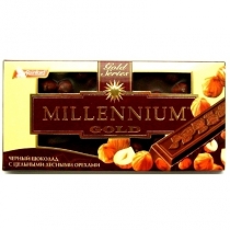 Шоколад Millennium Gold чорний з горіхами 100 г