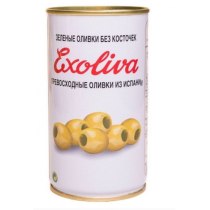 Оливки Exoliva зелені фаршировані тунцем 370мл