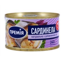 Сардинелла Премія с добавлением масла ключ, 240г