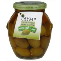 Оливки Olymp греческие зеленые без косточки, 370мл