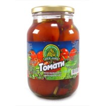 Томаты Дары Ланов консервированные с зеленью, 1кг