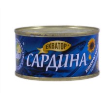 Сардина Екватор атлантическая натуральн с д/м №38, 200г