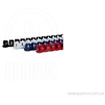 Пружины пластиковые для брошюрования, Optima, 100шт, обжим 20л, синие
