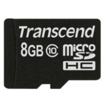 Карта пам'яті microSDHC 8Gb Transcend, кл.10