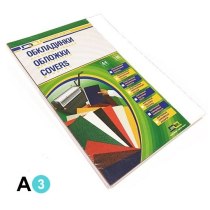 Обкладинка картон під шкіру А3 100 штук 230 г/м2 біла