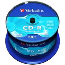 Диск CD-R Verbatim 700 Mb, 50шт, 52x