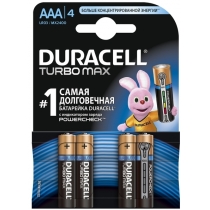 Батарейка DURACELL Turbo AAA MN2400 4шт. в упаковці