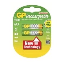 Акумулятор GP AAA 1000 mAh, 2шт в упаковці