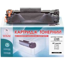 Картридж тонерний WWM для HP LJ P1505/M1120/1522 аналог CB436A