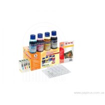 Набор перезаправляемых картриджей WWM для Epson Stylus C91/T26/TX119 (RC.T092N) с АО чипами