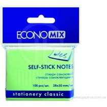 Стикеры Economix, 38х50, зеленые, 100л.