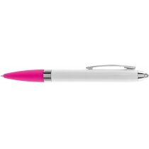 Ручка кулькова ECONOMIX PROMO PARIS. Корпус рожевий, пише синім.