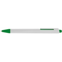 Ручка кулькова ECONOMIX PROMO MILAN. Корпус зелений, пише синім.