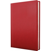 Щоденник недатований, Optima LIZARD, кремовий блок, клітинка, червоний, А5
