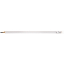 Олівець чорнографітний тригранний Economix promo корпус білий, з гумкою