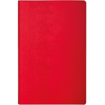 Діловий записник А5, тиснення ліворуч "Мереживо", м'який, кремовий блок, червоний