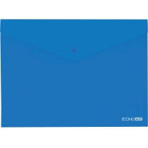 Папка-конверт А5 на кнопцi під нанесення, синя