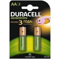 Аккумулятор DURACELL AA 1300 mAh 2шт. в упаковке